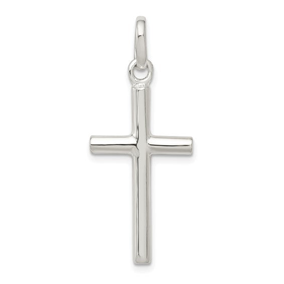 Stunning Sterling Silver Latin Cross Pendant Necklace