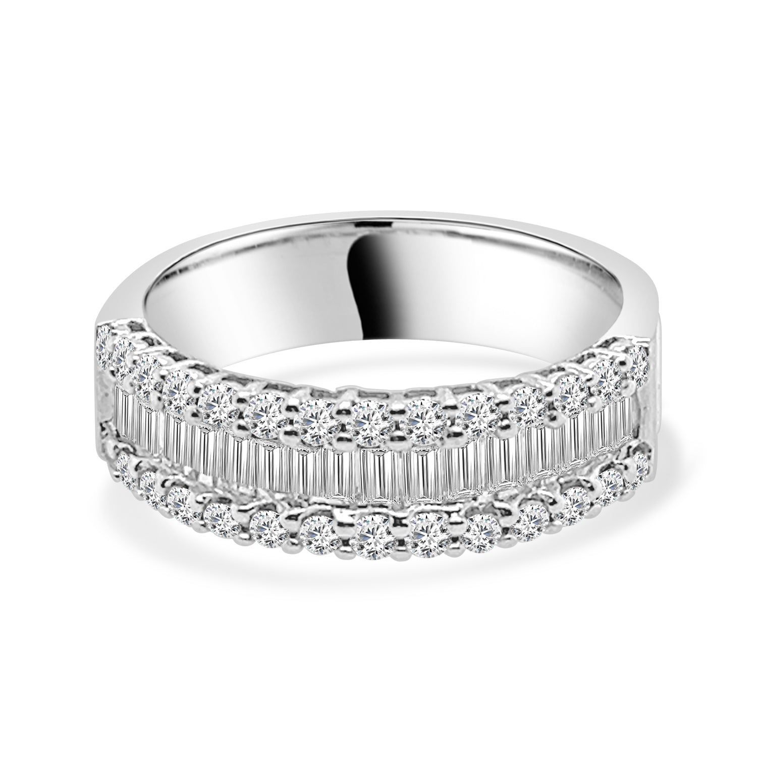 14 Karat White Gold Ring with 1.19 Carat Natural Diamond