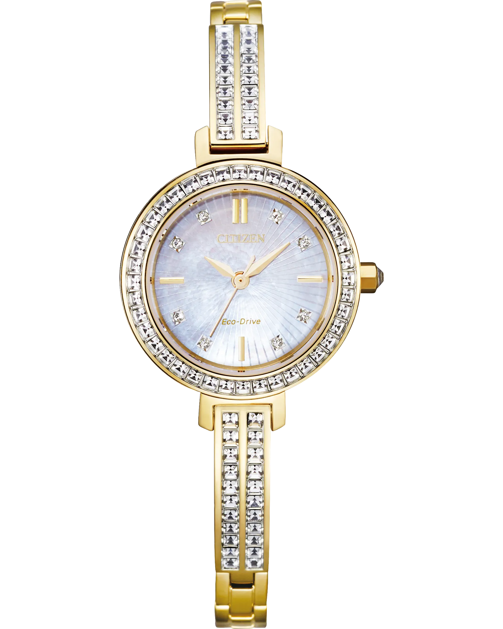 Ladies Citizen Silhouette Crystal Stainless Steel Watch