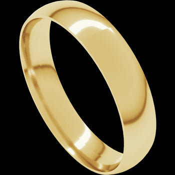 Ultra Lightweight Comfort Fit 10 Karat Yellow Gold Wedding Band