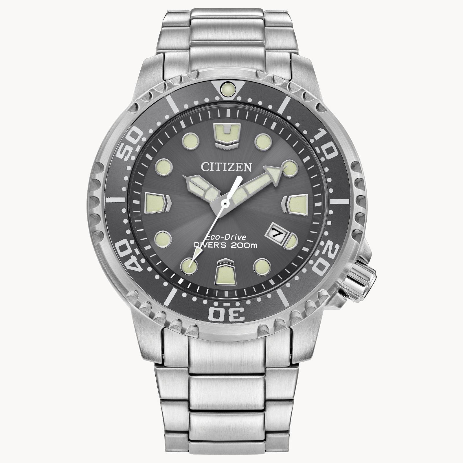 Citizen Promaster Mens Stainless Steel Watch with Gray Dial