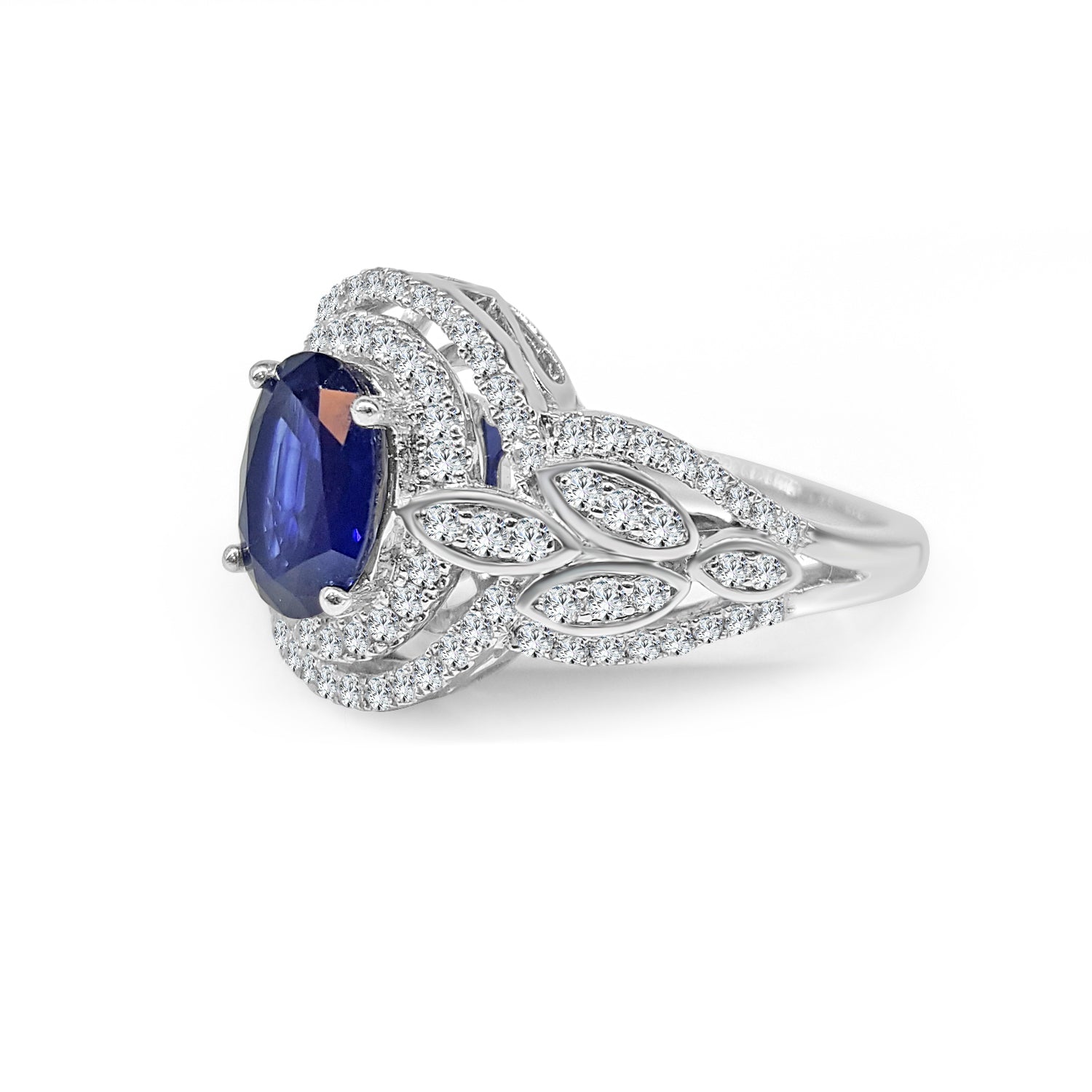 Vintage Estate 14 Karat White Gold Ring