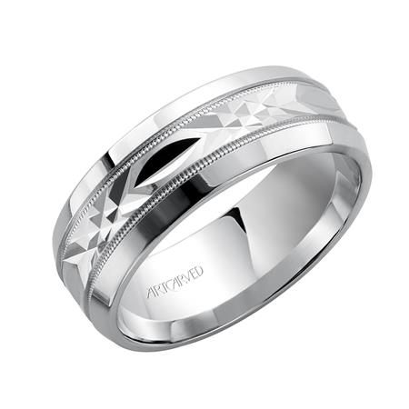 Classic Elegance: 14 Karat White Gold Wedding Band