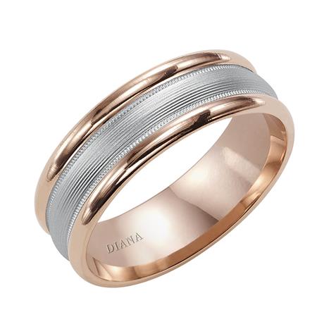 14 Karat Two-Tone Wedding Band