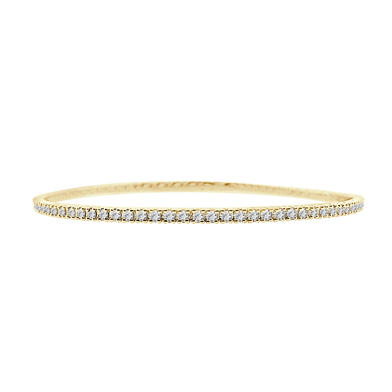 10 Karat Yellow Gold Diamond Bangle - 1.00 Carat