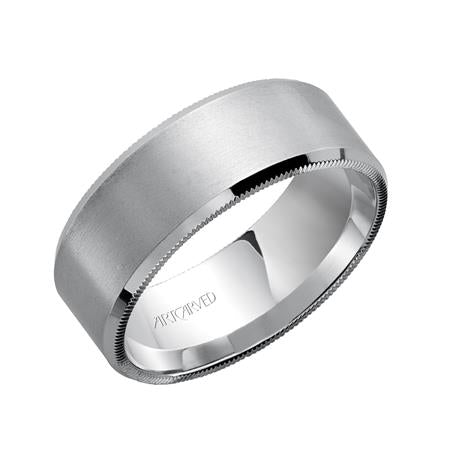14 Karat White Gold Wedding Band