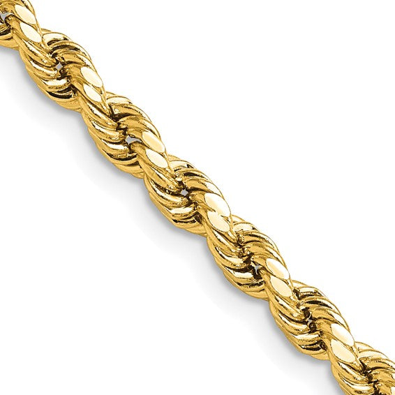14K Yellow Gold Semi-Hollow Chain Necklace