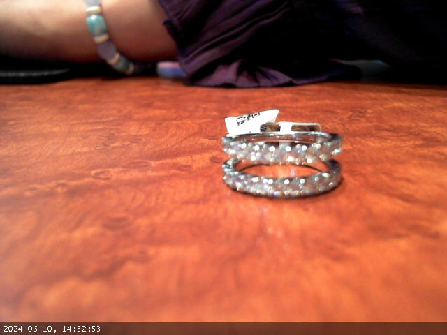 1.51 Carat Natural Diamond Wedding Band in 14 Karat White Gold