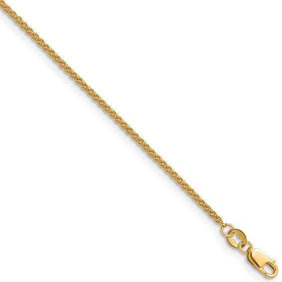 Sleek 14 Karat Yellow Gold Chain Necklace