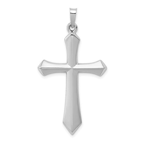 Knife Edge 14 Karat White Gold Necklace
