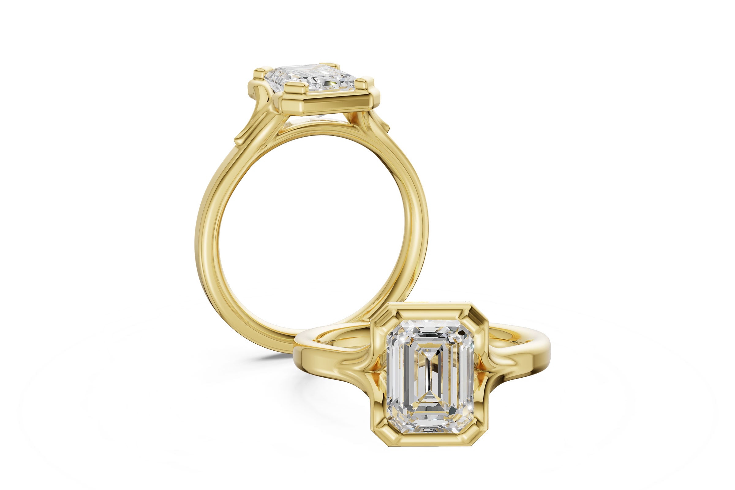 14 Karat Yellow Gold Engagement Mounting: Timeless Elegance