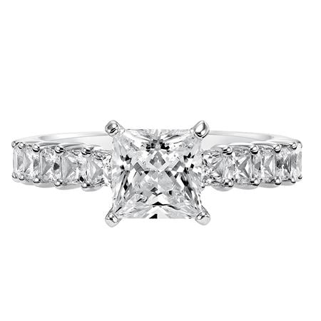 14 Karat White Gold Engagement Mounting