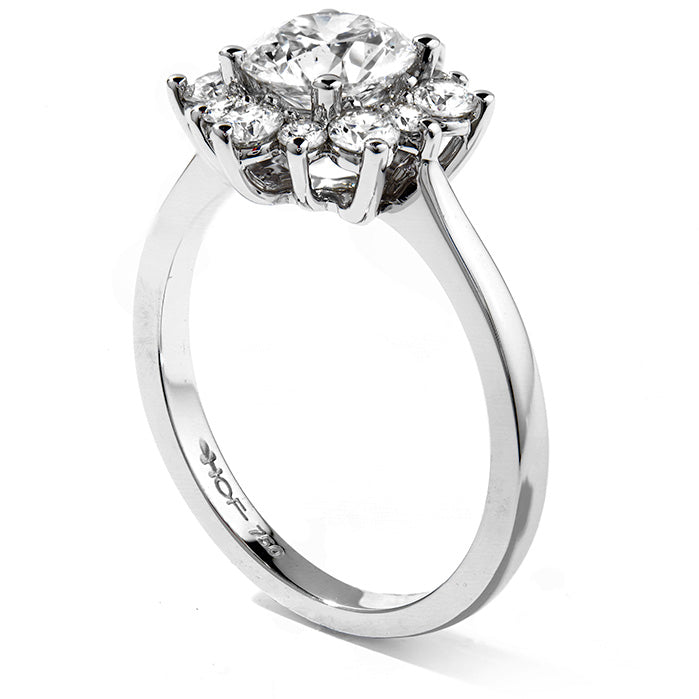 Royal Radiance: Lady Di Engagement Mounting in 18 Karat White Gold