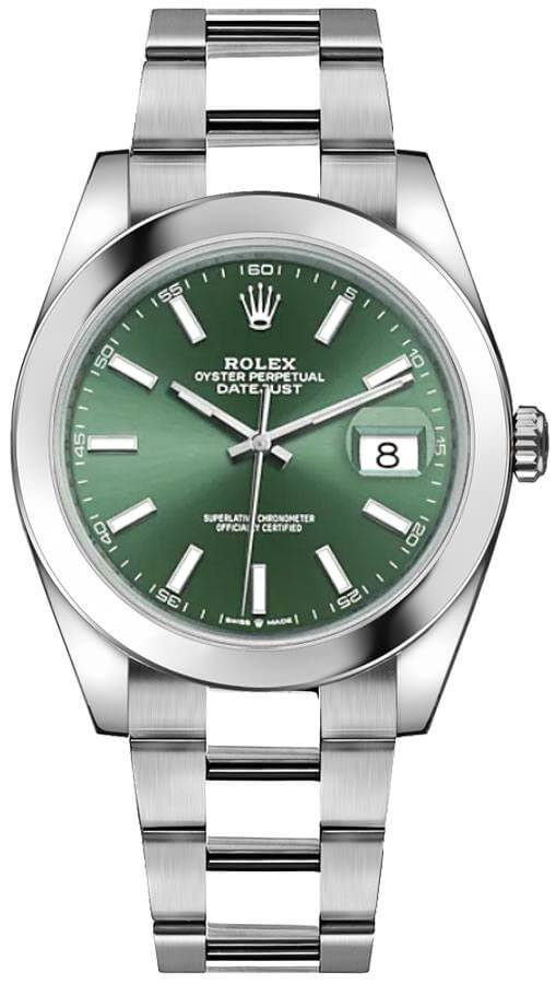 Rolex Date Just 126300 with Green Dial - A Classic Timepiece