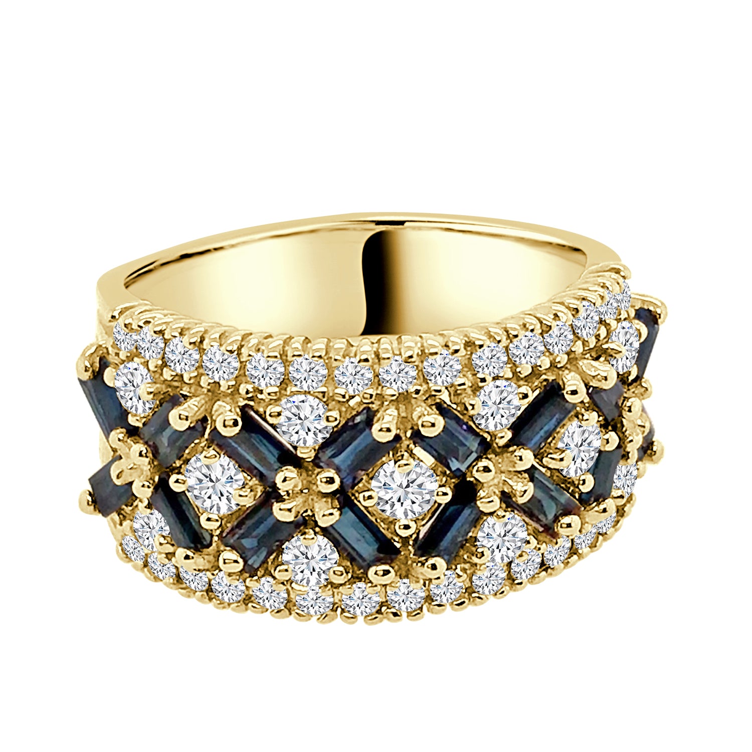 Vintage 14 Karat Yellow Gold Ring with Natural Diamond 0.80ct