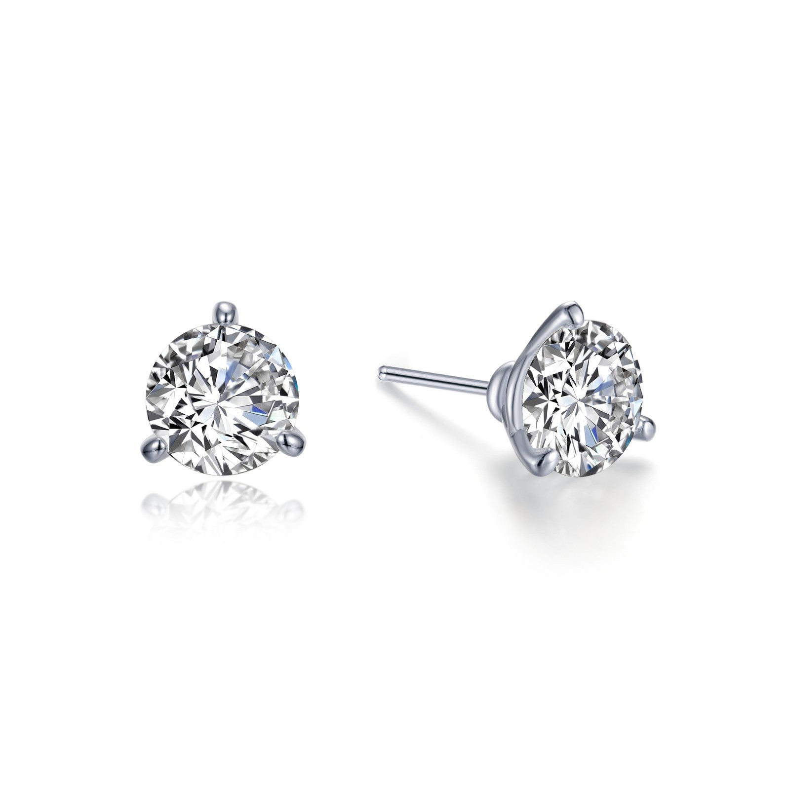 Sure! How about Sterling Silver Lassaire Solitaire Studs in Martini Setting - 2 Carats?
