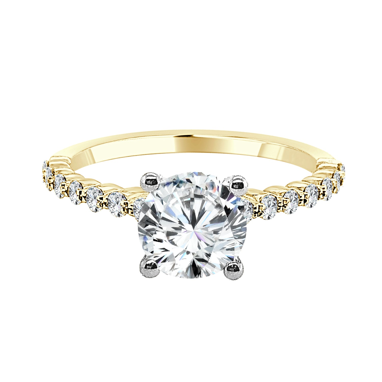 18 Karat Yellow Gold Engagement Mounting