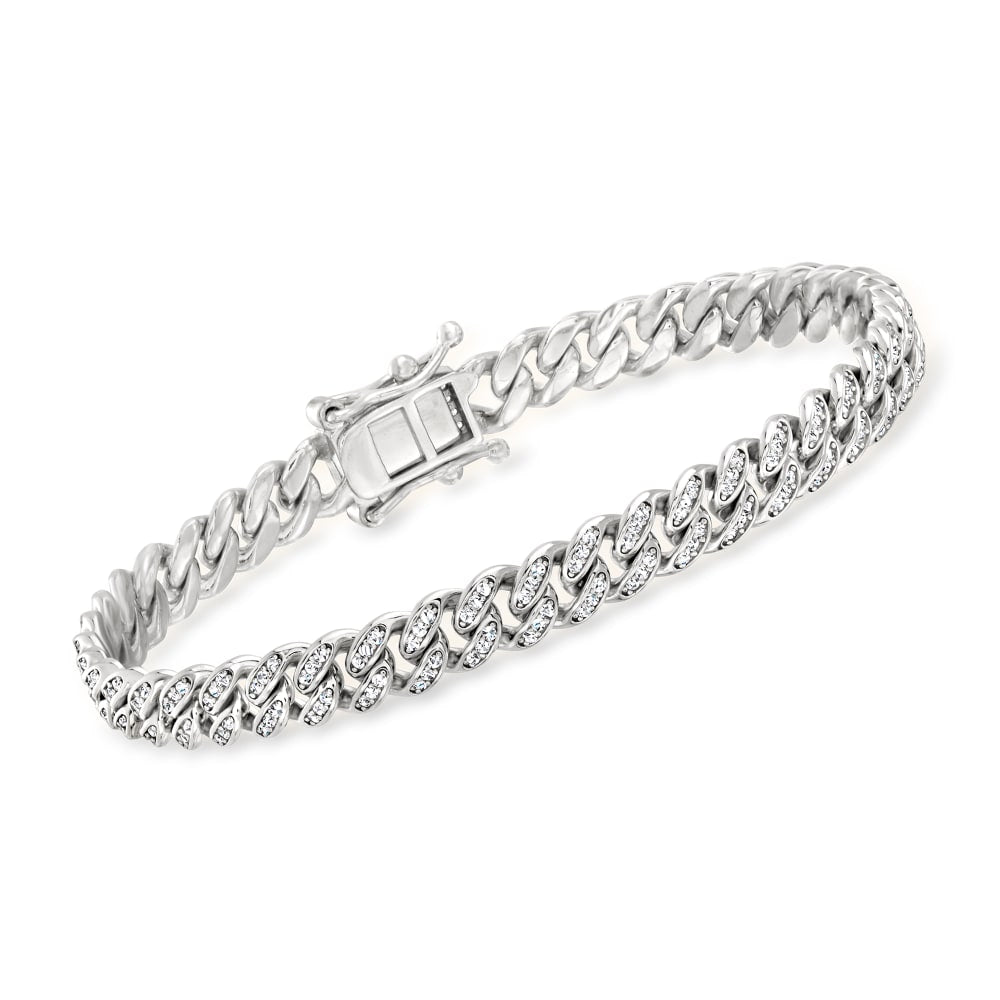 Iced Out Sterling Silver Bracelet