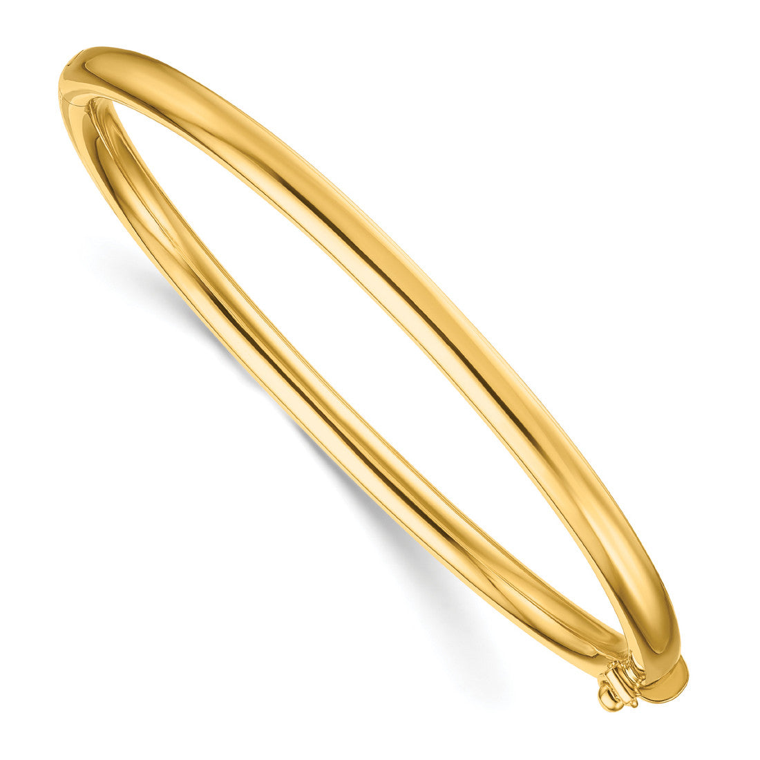 Gold Plated Sterling Silver Hinged Bangle Bracelet
