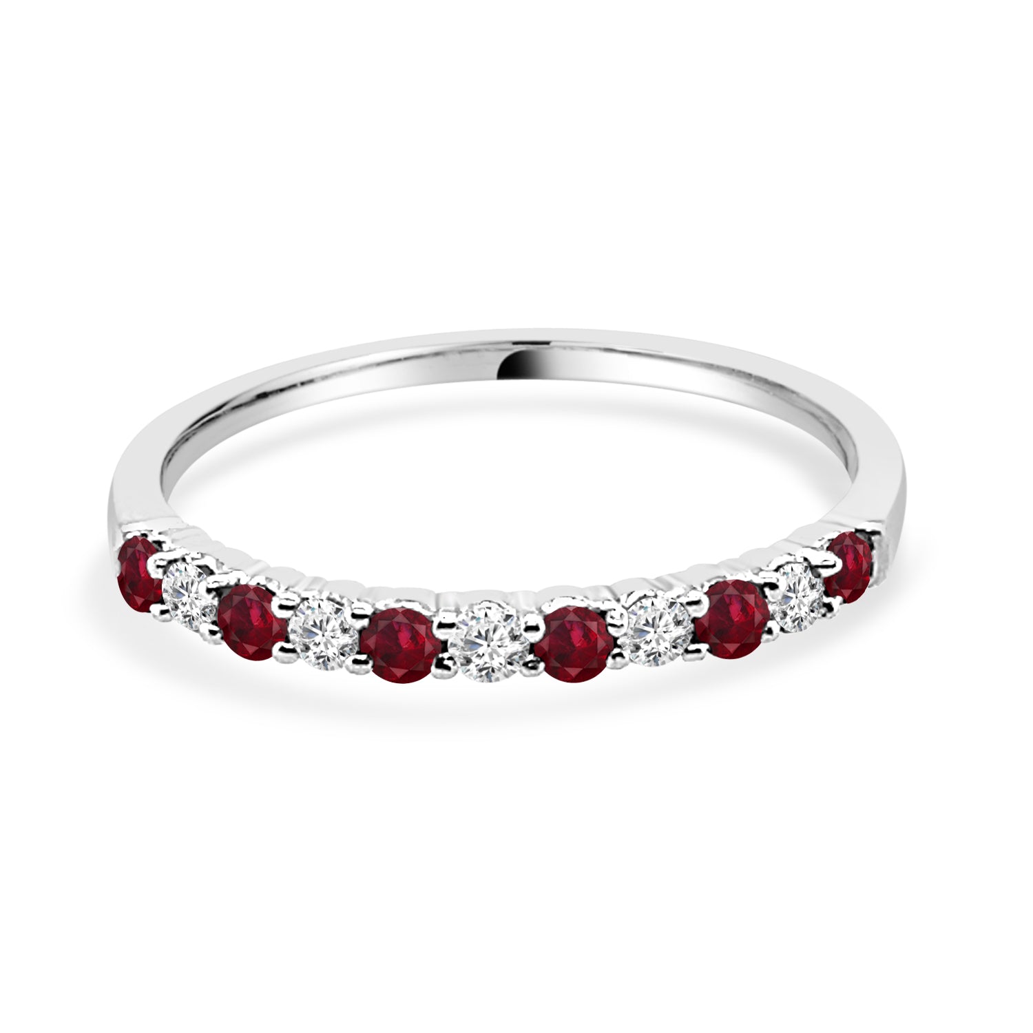 14 Karat White Gold Diamond Ring - 0.149 Carat Natural Diamond
