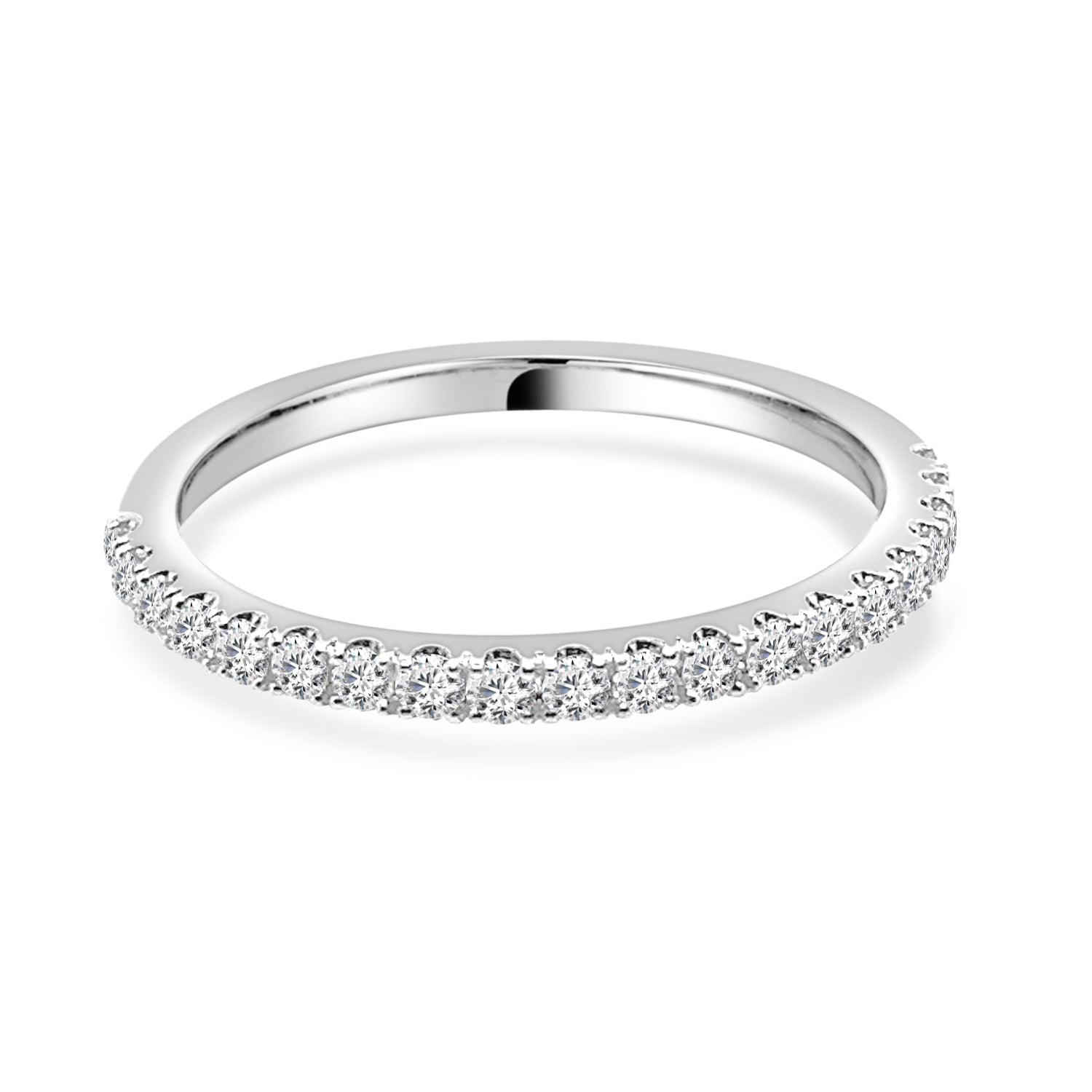 14 Karat White Gold Natural Diamond Ring - 0.52 Carat
