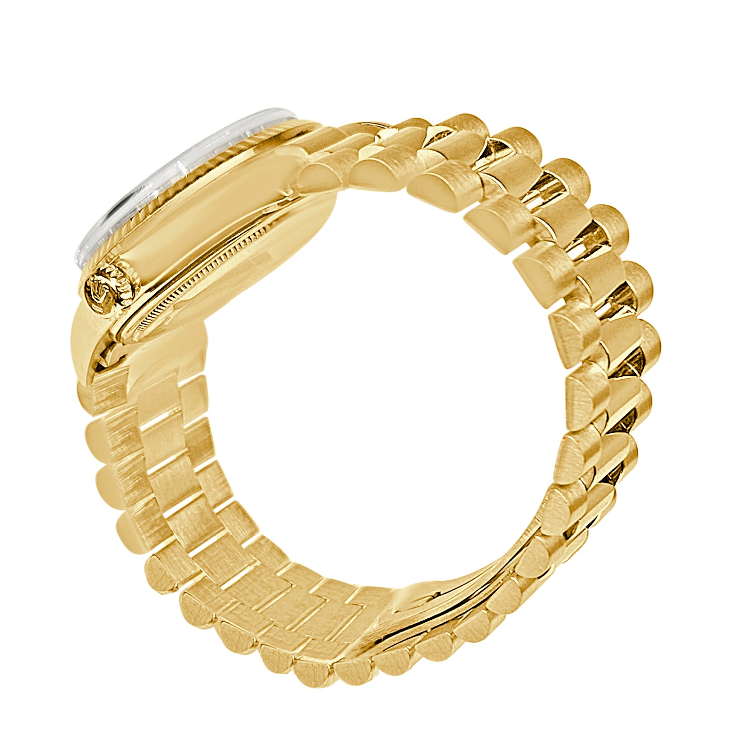 Rolex President Luxury Watch in 18 Karat Yellow Gold with Natural Diamond Accent
