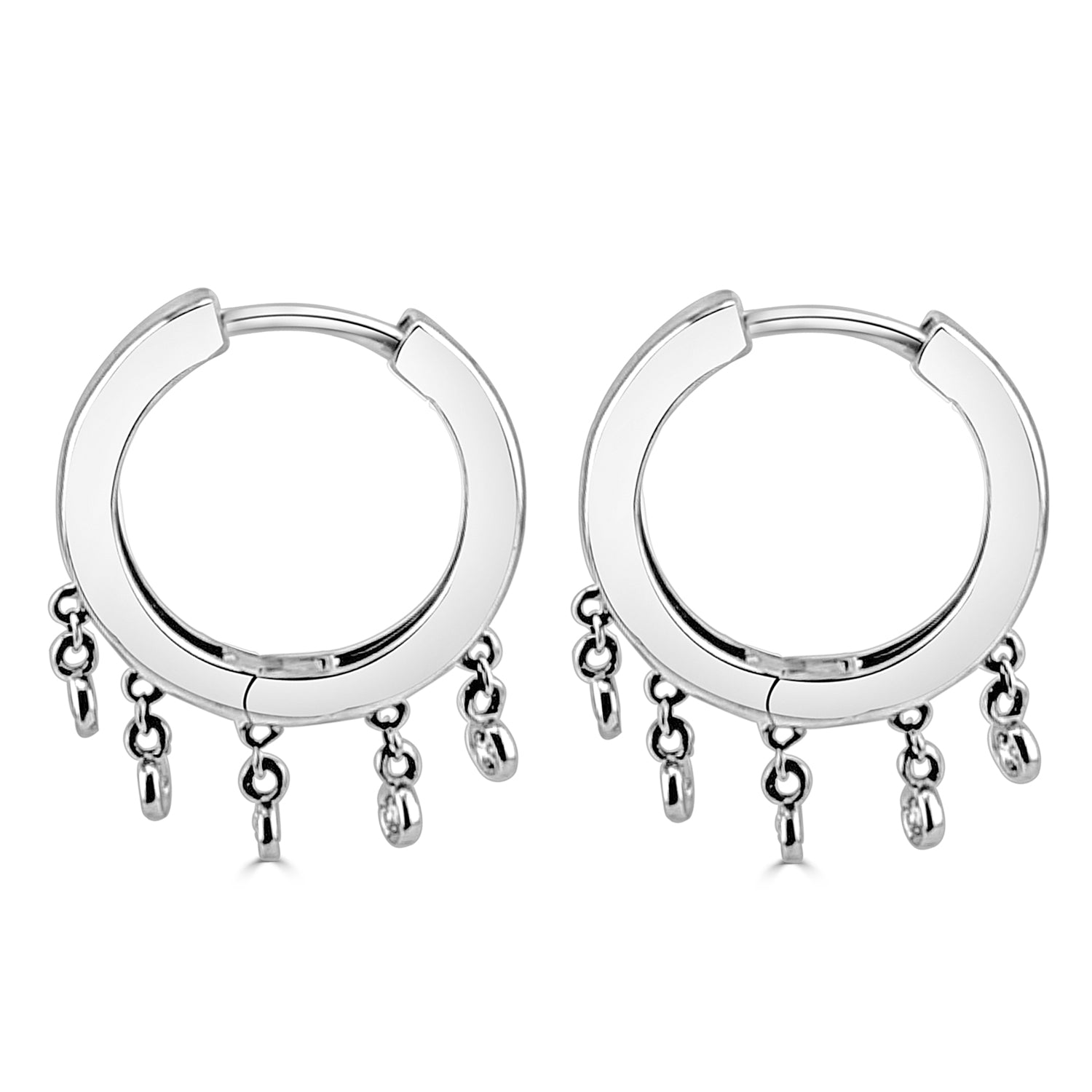 14K Yellow Gold Earrings with Natural Diamond 0.12ct