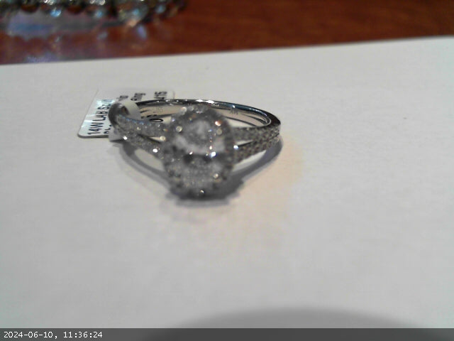 Sure, how about this?
Stunning 0.75 Lab Diamond Split Shank Oval Engagement Ring in 14 Karat White Gold