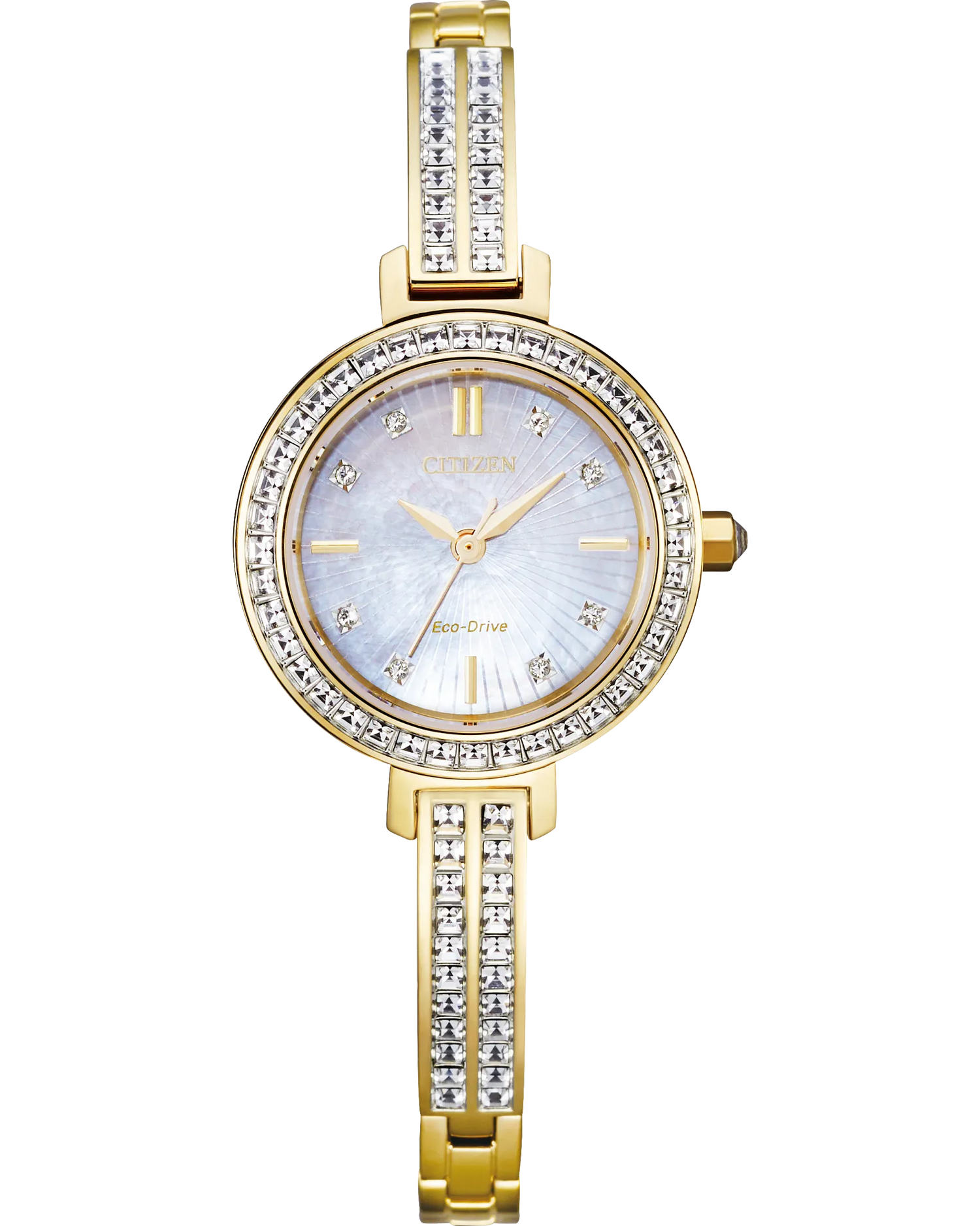 Ladies Citizen Silhouette Crystal Stainless Steel Watch