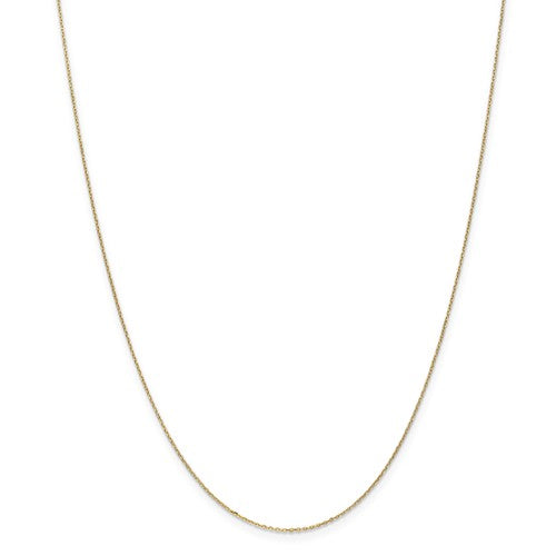Diamond Cut Spring Clasp Chain in 14 Karat Yellow Gold