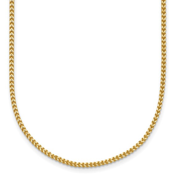 Gold Plated Sterling Silver Chain Necklace