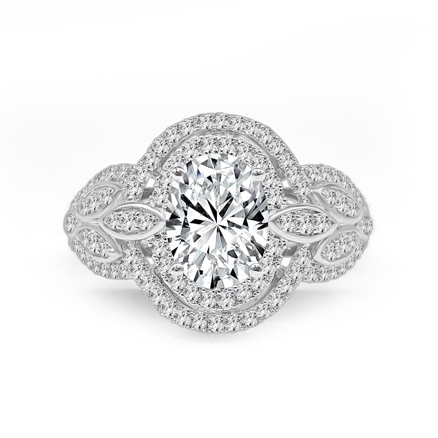 Vintage Estate 14 Karat White Gold Ring