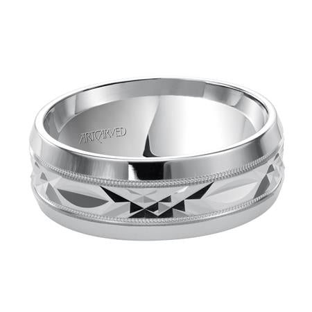 Classic Elegance: 14 Karat White Gold Wedding Band