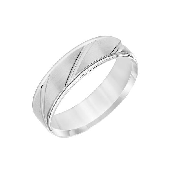 Classic Elegance: 14 Karat White Gold Wedding Band