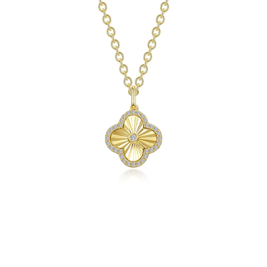 Lassaire Clover Gold Plated Sterling Silver Necklace