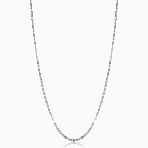 Sure, how about this title: Moka Chain Necklace in Elegant 10 Karat White Gold