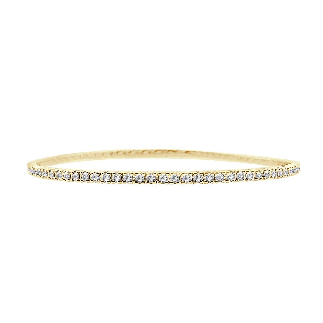 10 Karat Yellow Gold Diamond Bangle - 1.00 Carat