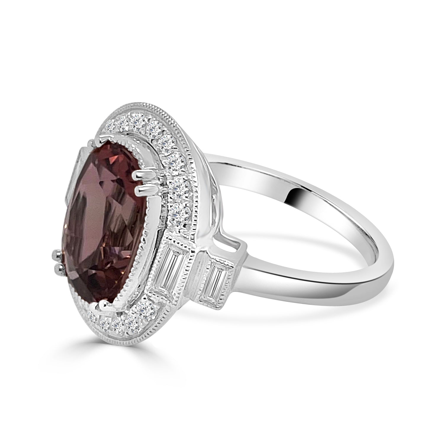 18 Karat Two-tone Tourmaline Cocktail Ring - 3.19 Carats