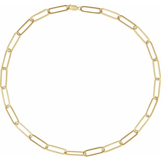 Gold Plated Sterling Silver Chain Necklace
