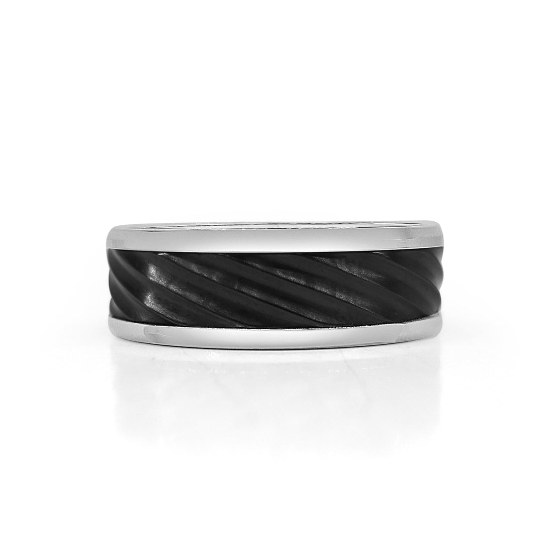 Titanium Bliss: Elegant Wedding Band for a Timeless Union