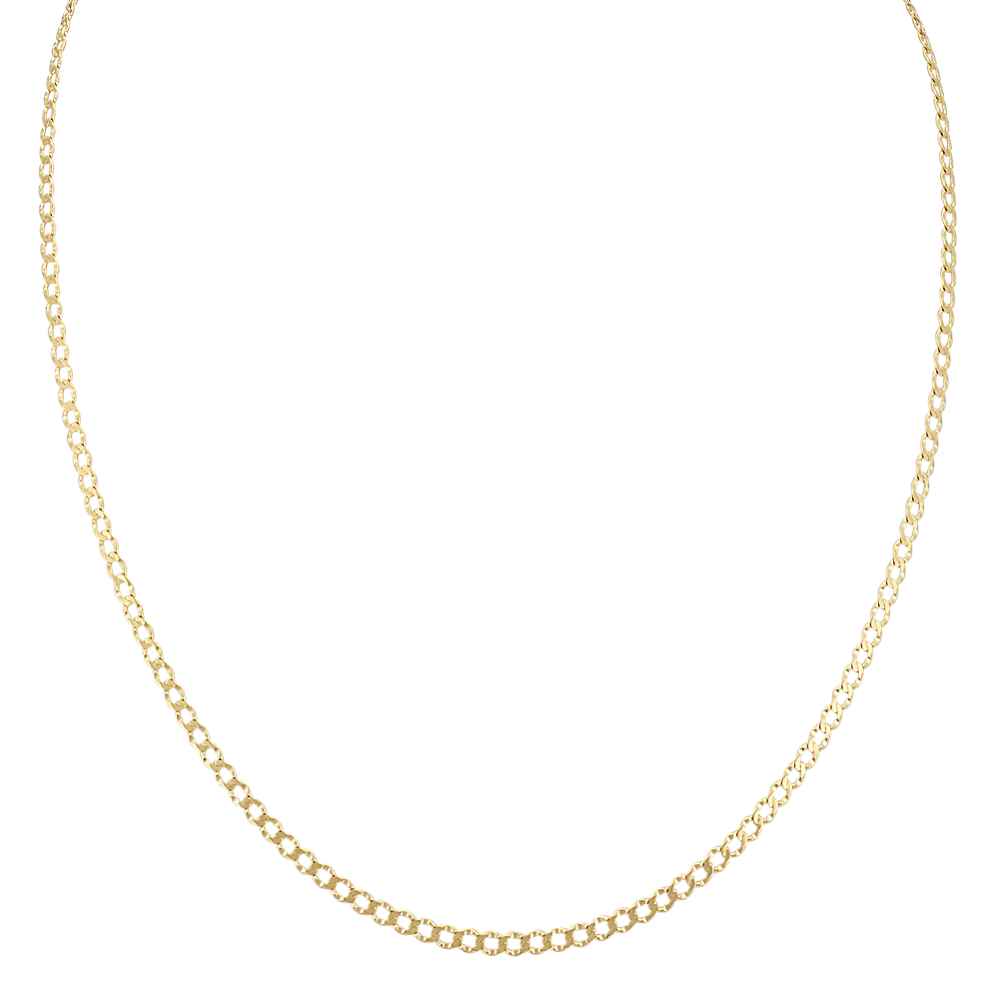 Gold Plated Sterling Silver Chain Necklace