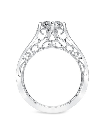 14 Karat White Gold Engagement Mounting
