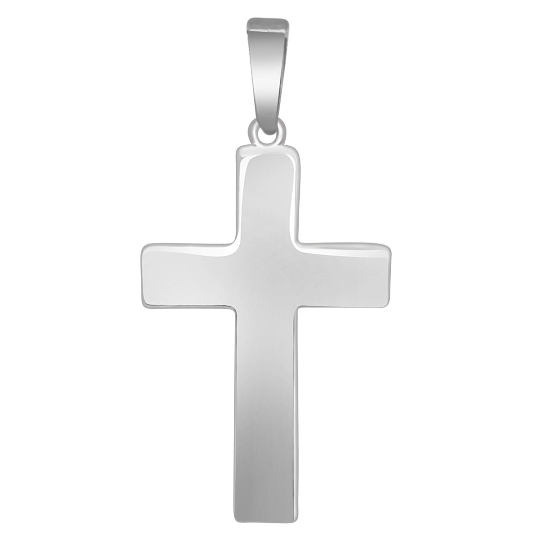 Sure! How about: Sterling Silver Smooth Wide Necklace