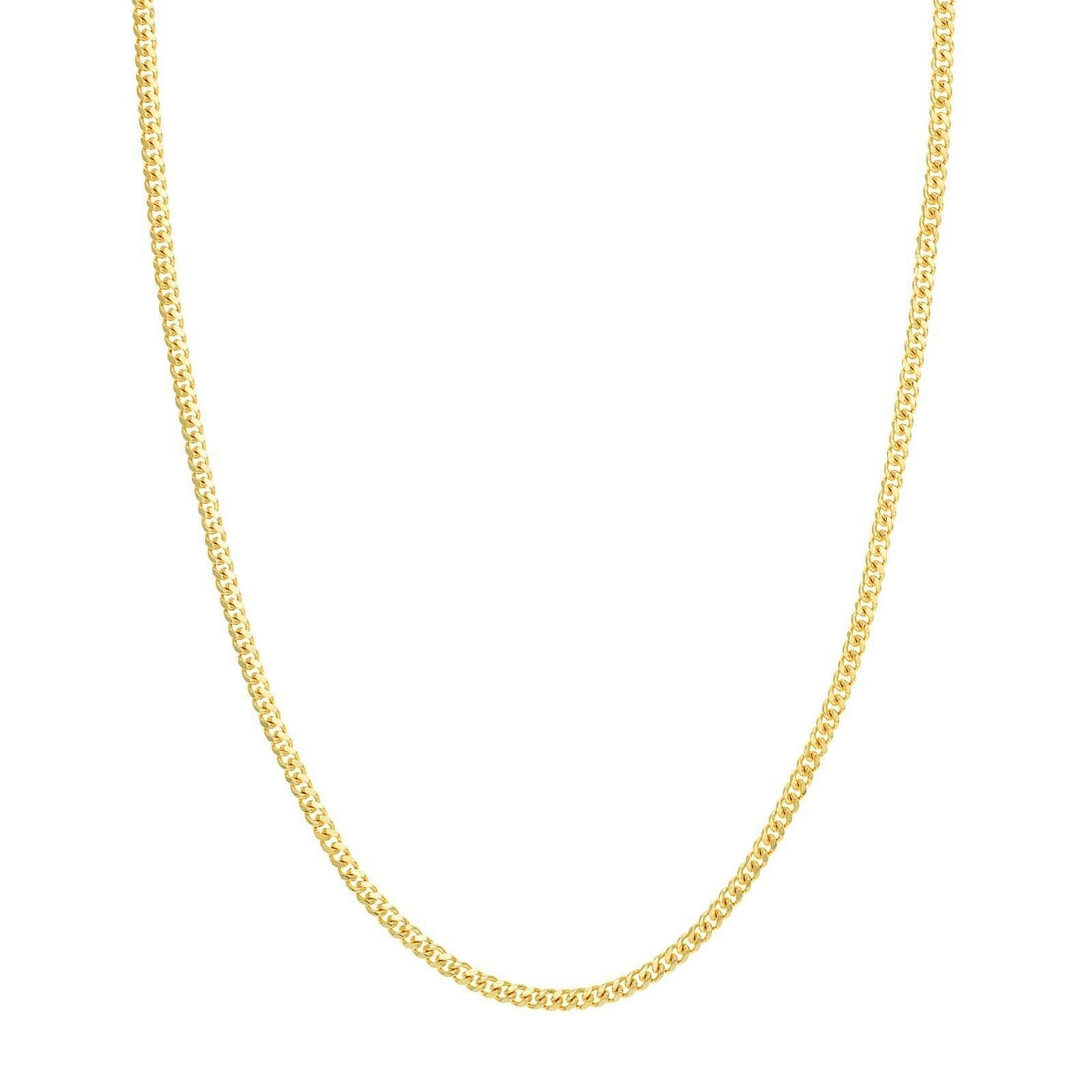 10K Yellow Gold Semi-Solid Miami Cuban Chain