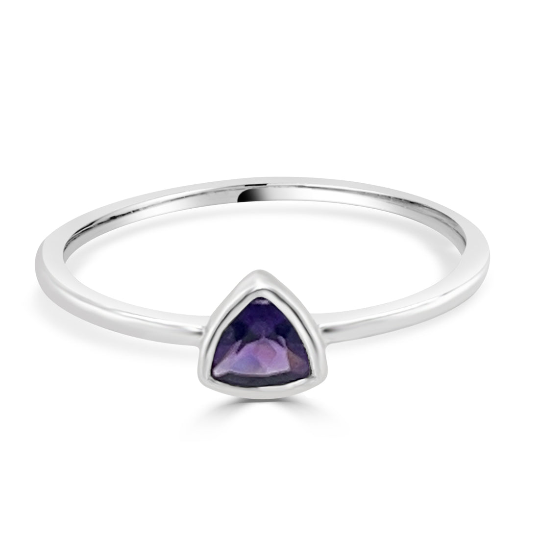 10 Karat White Gold Amethyst Ring: A Stunning Combination of Elegance and Vibrant Purple Beauty