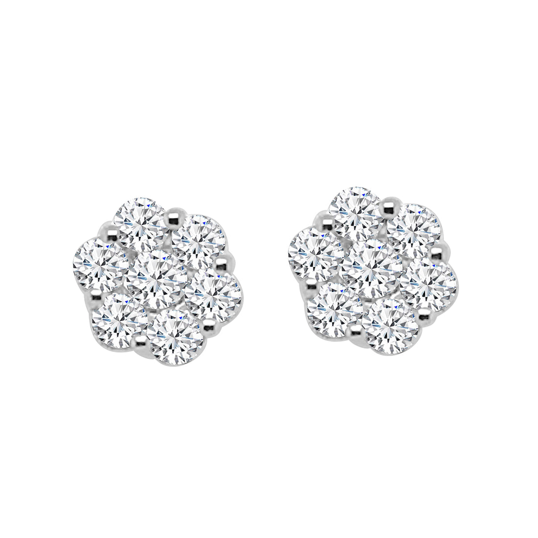 Sure, how about: Cluster Natural Diamond Earrings in 10 Karat White Gold - 0.50 Carats