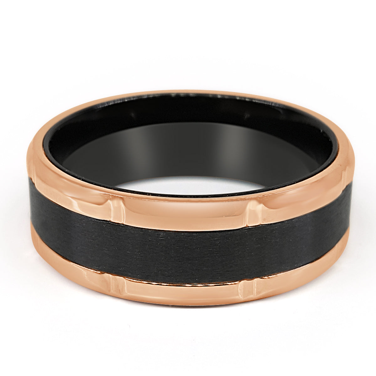 TT Stainless Steel Wedding Band - Elegant and Timeless