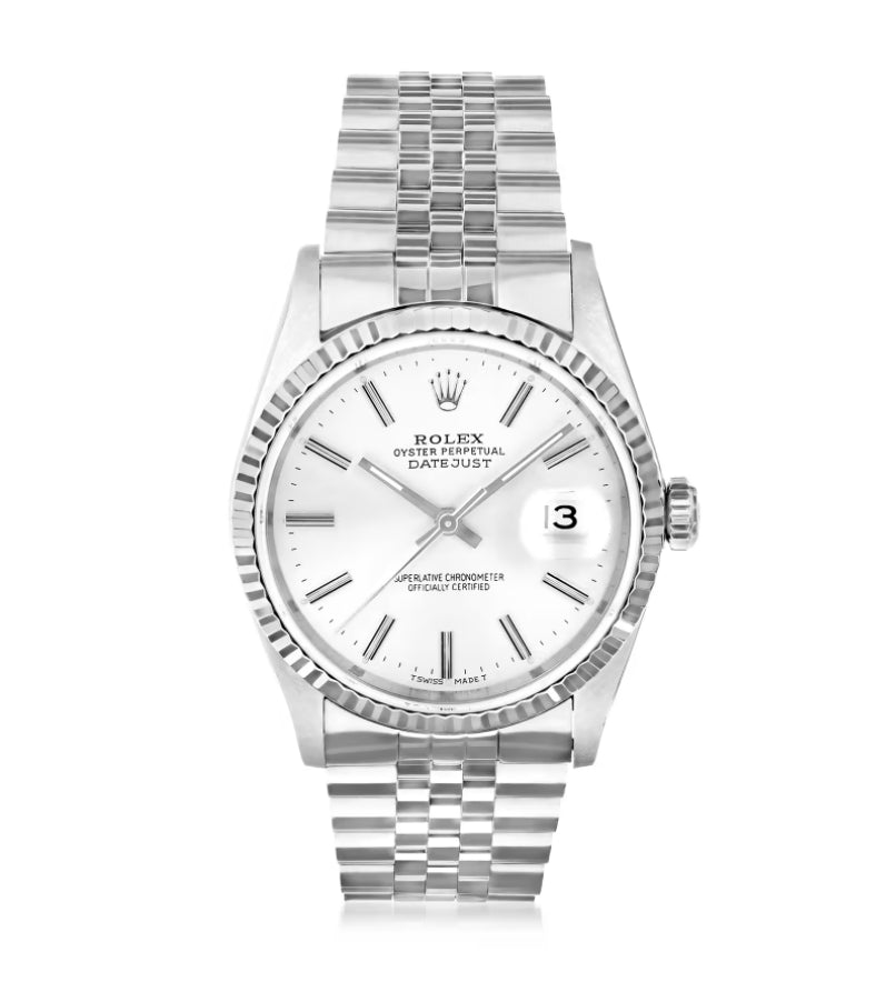 Rolex Luxury Watch with White Dial - The Perfect Timepiece for Elegance