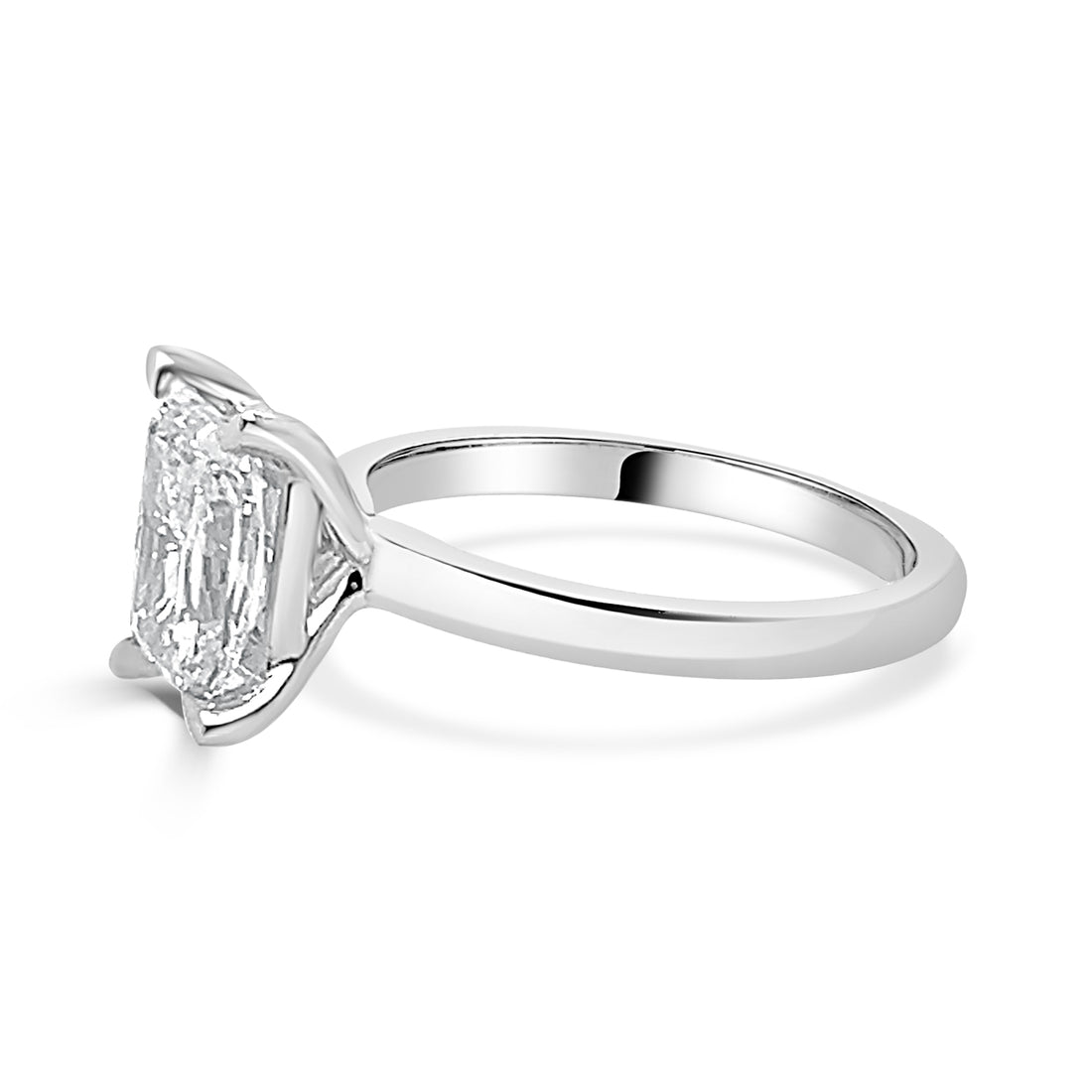 Radiant 2.00 Lab Diamond Engagement Ring in 14 Karat White Gold