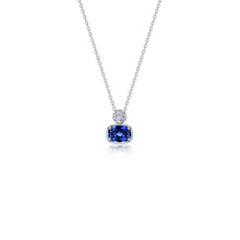 Lassaire Regal Cushion-Cut Necklace in Platinum Coated Sterling Silver - 1.66 Carats